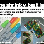 homemade shrinky plastic out of recycled materials