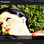 A portfolio website designed in Wordpress