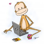 Code Monkey Valentines Day Card Printable