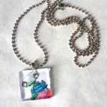 New necklaces (with Dot's art!)