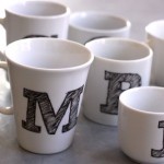 Make your own monogrammed mugs