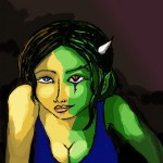 Colored sketch - Half-Beast