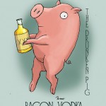 Bacon Vodka Label