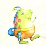 A little art for this morning - Little Monster