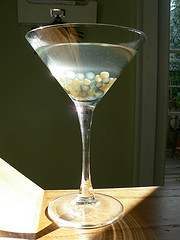 "Caviar" Martini for Halloween