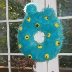 Halloween Craft - Monster Wreath
