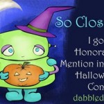 Halloween Winner/Honorable Mention Buttons