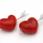 Fabulously simple Cupid's heart appetizers!