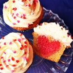 Fabulous Heart Middle Valentines Cupcakes