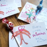 Valentine Monster homemade kids cards