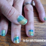 how to paint your nails in a funky tie dye way