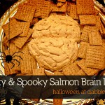 how to make salmon 'brain' dip for halloween