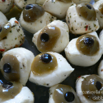 Halloween Food: Dot's Mozzarella Eyeballs