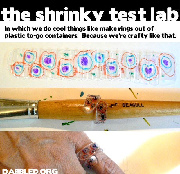 Make rings out of #6 recyclable plastic 