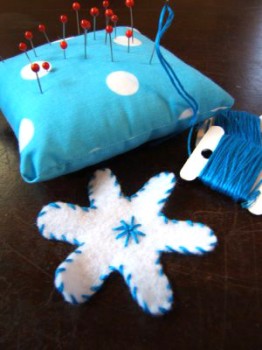 Homemade Snowflake Garland 