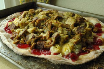 Vegan Leftover Pizza!