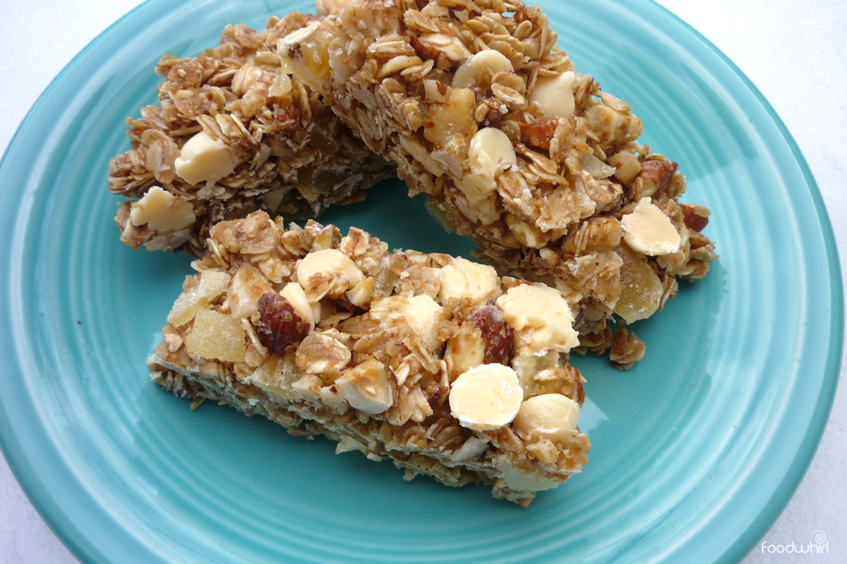 How to Make White Chocolate Ginger Granola Bars Dabbled