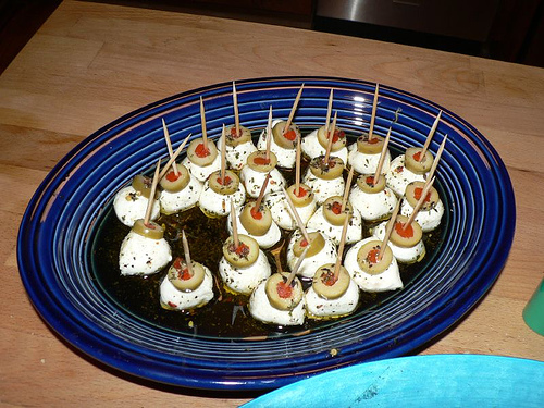 Yummy mozzarella Eyeballs