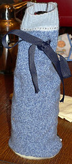 Wine Bottle Cozy - quickie wine bag for xmas gift