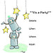 Robot Spaceman Party Invitation