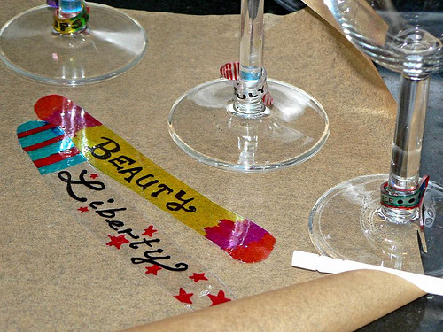 Shrinky Dink Test Lab, Special Edition - Temporary party glass markers