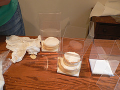 Making the cookie cakes