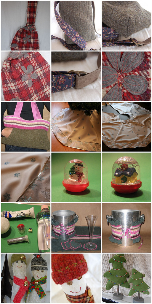 Entrants in the Dabbled Holiday Upcycling Contest