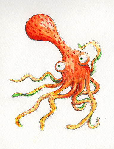Cedric the Orange Octopus