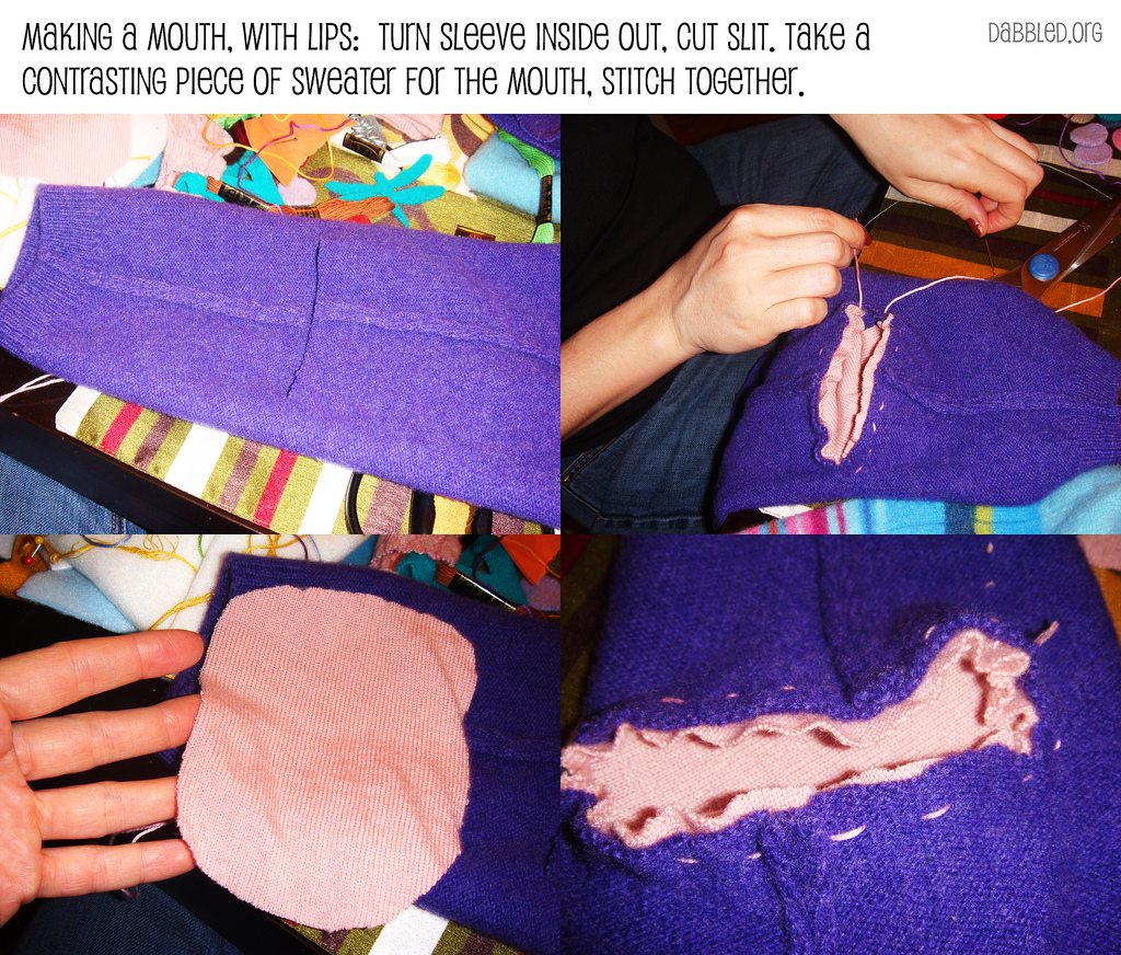 Silly Sweater Puppet How-To