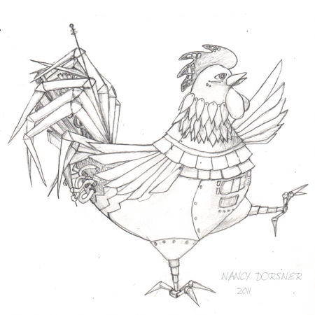 robot-rooster = initial sketch