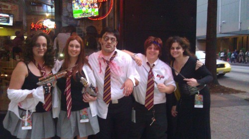 Zombie Harry Potter and crew